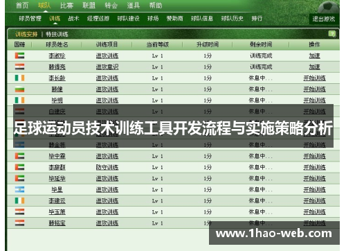 足球运动员技术训练工具开发流程与实施策略分析